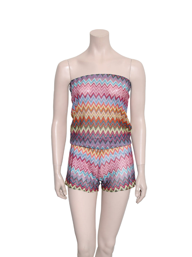 Alexis Strapless Knit Romper