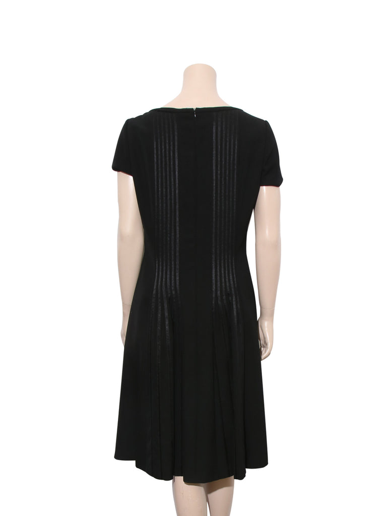 Escada Short-Sleeve Wool Dress