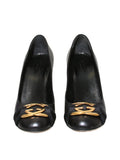 Gucci Logo Leather Pumps