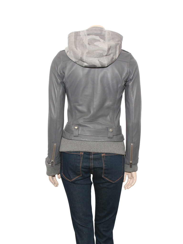 Iro Hooded Leather Jacket