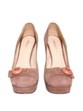 Prada Suede Platform Pumps