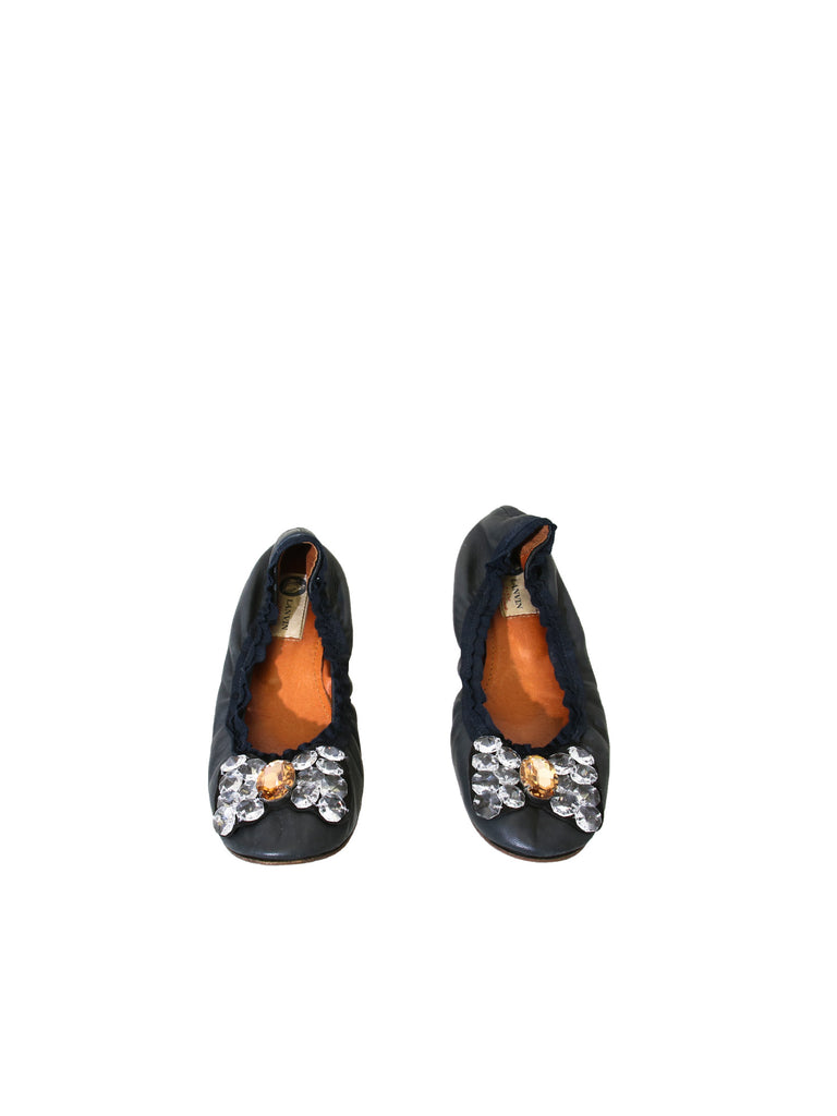 Lanvin Embellished Ballerina Flats