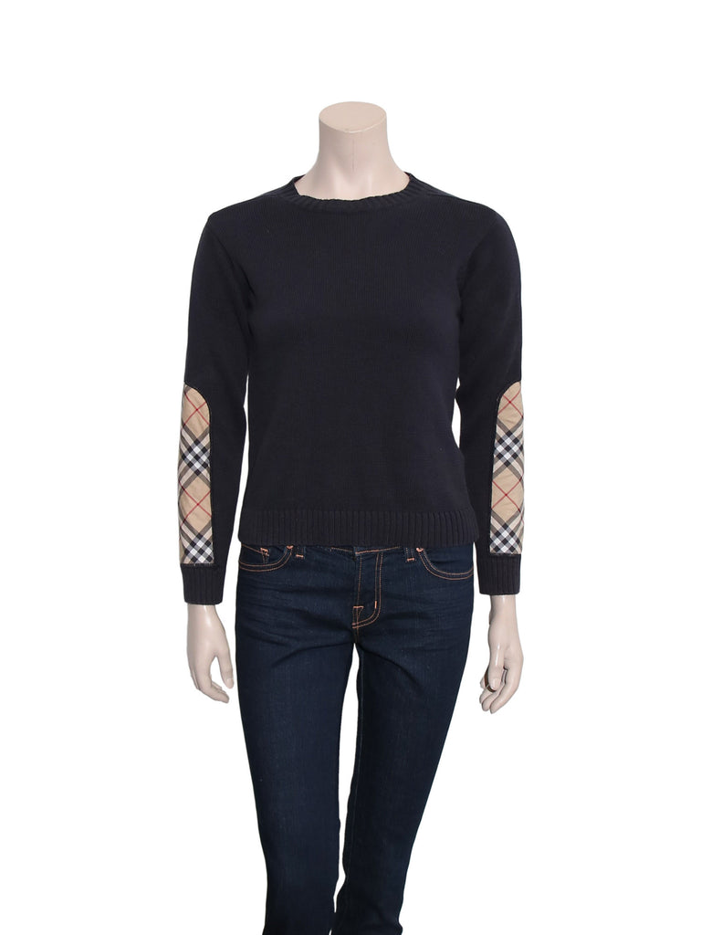 Burberry Check Elbow Sweater