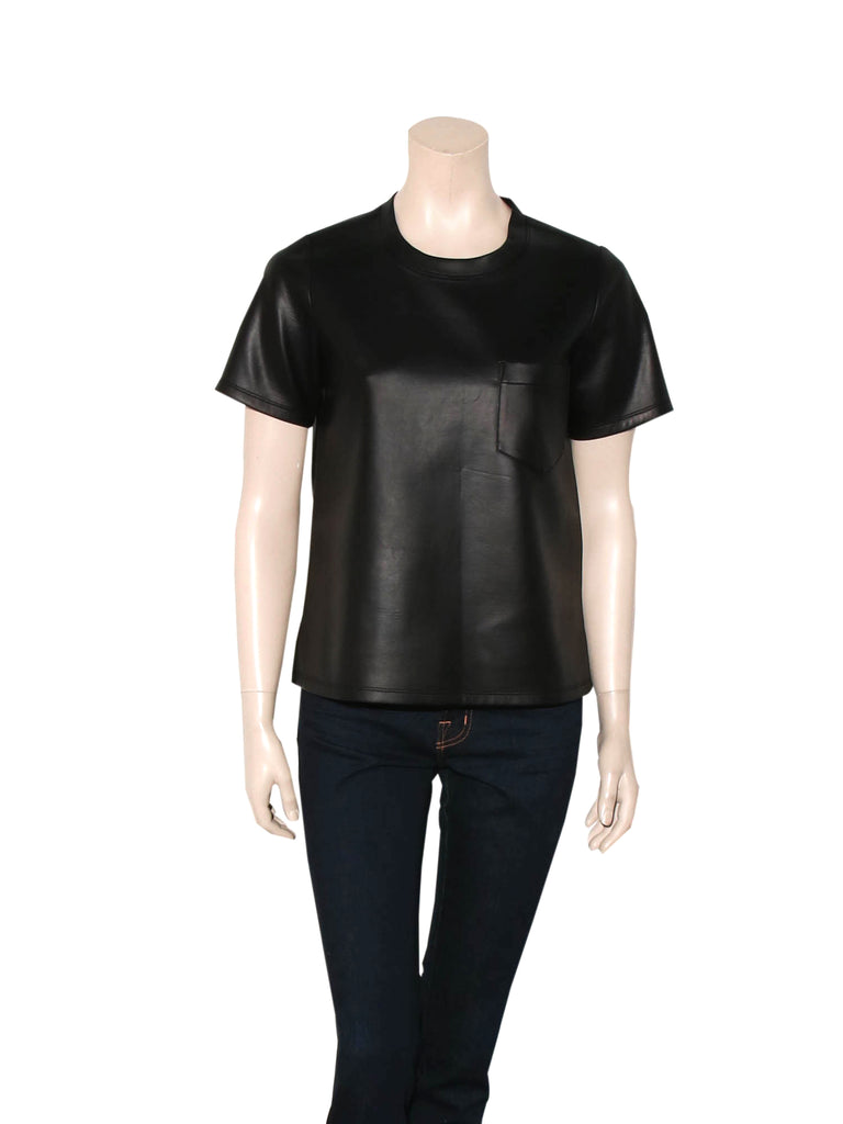Jonathan Simkhai Faux Leather Top