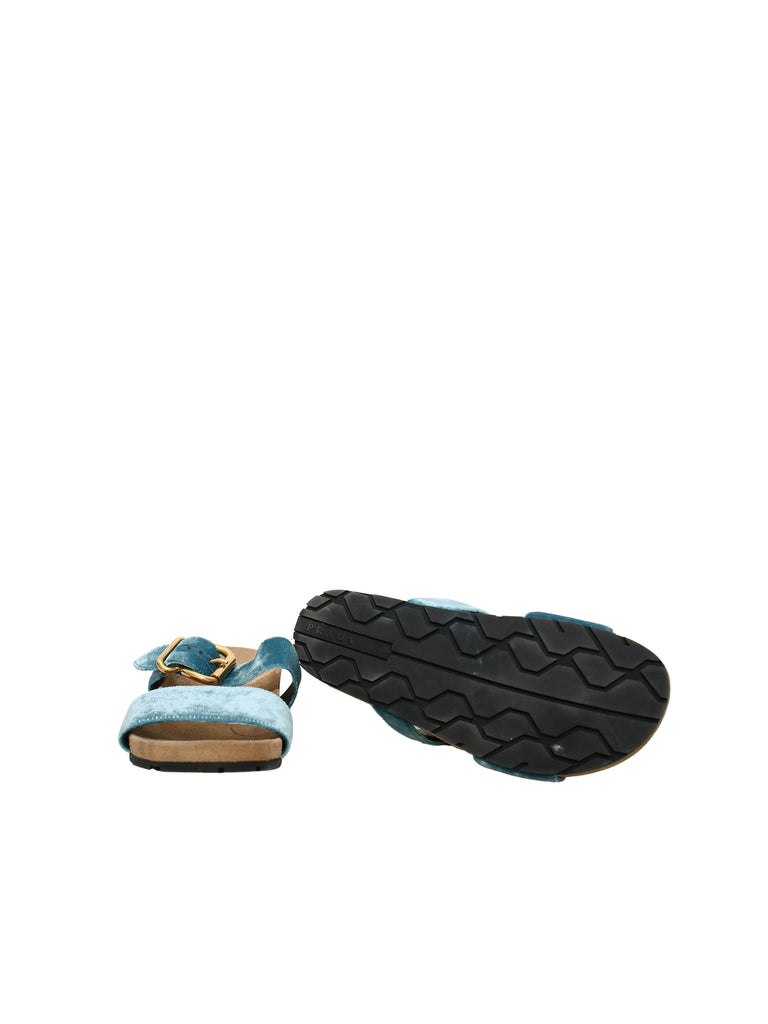 Prada Velvet Slides