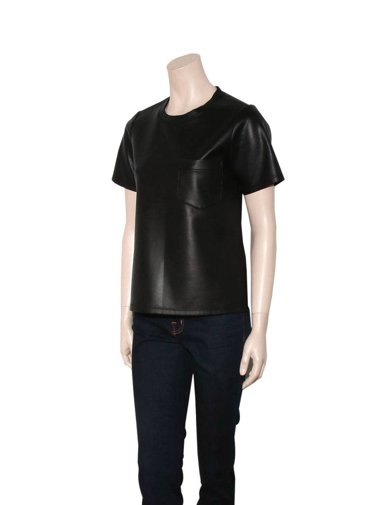 Jonathan Simkhai Faux Leather Top