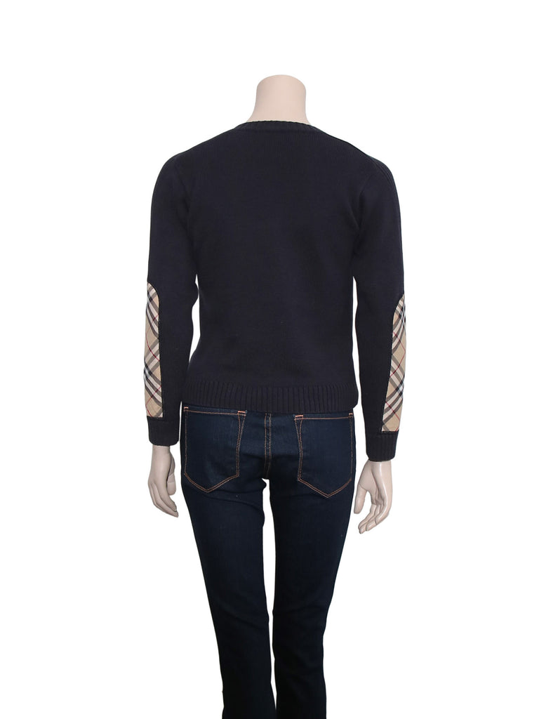 Burberry Check Elbow Sweater