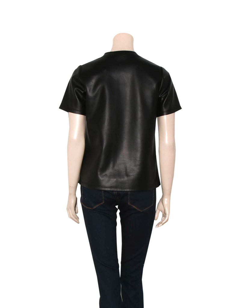Jonathan Simkhai Faux Leather Top