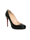 Patent Leather Round Toe Pumps