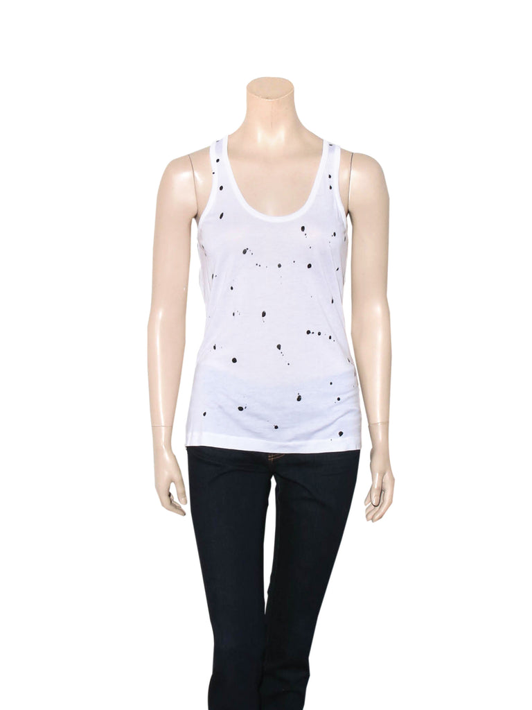 Rag & Bone Sleeveless Paint Splatter Top