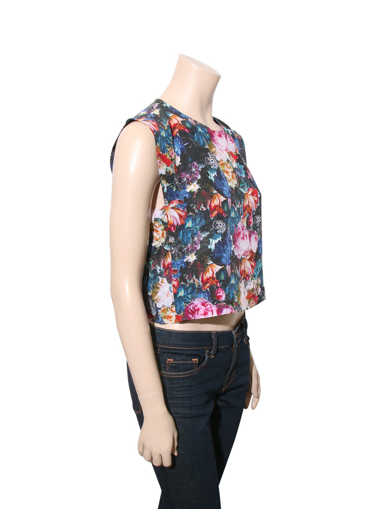 Sandro Silk Floral Top