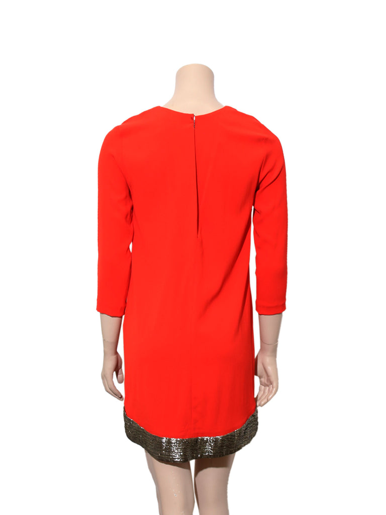 Sandro Metallic Hem Dress