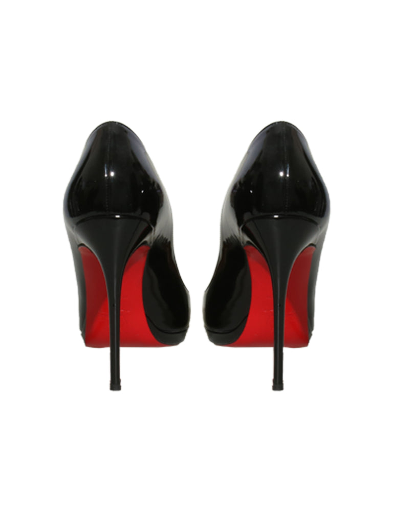 Patent Leather Round Toe Pumps