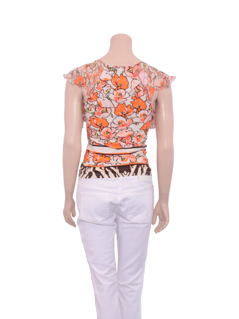 Roberto Cavalli Floral Print Top