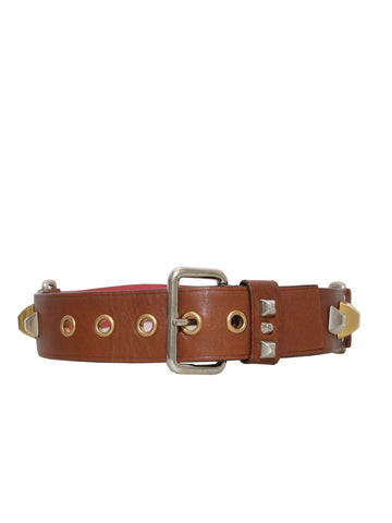 Prada Studded Leather Belt