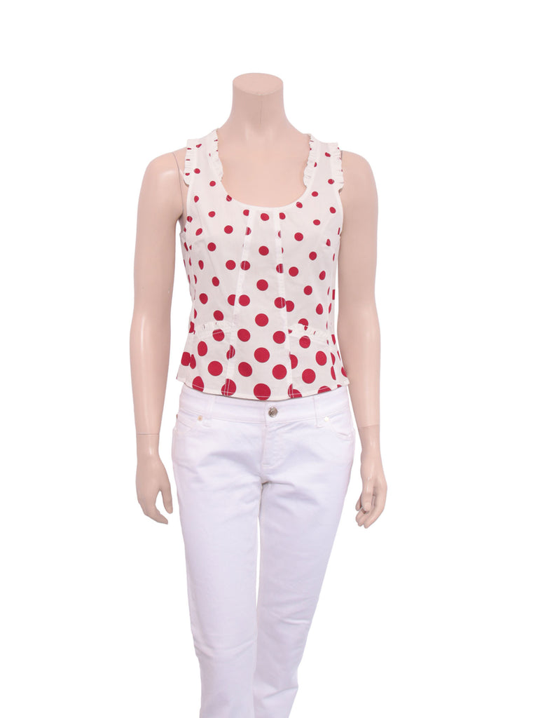 Miu Miu Polka Dot Top