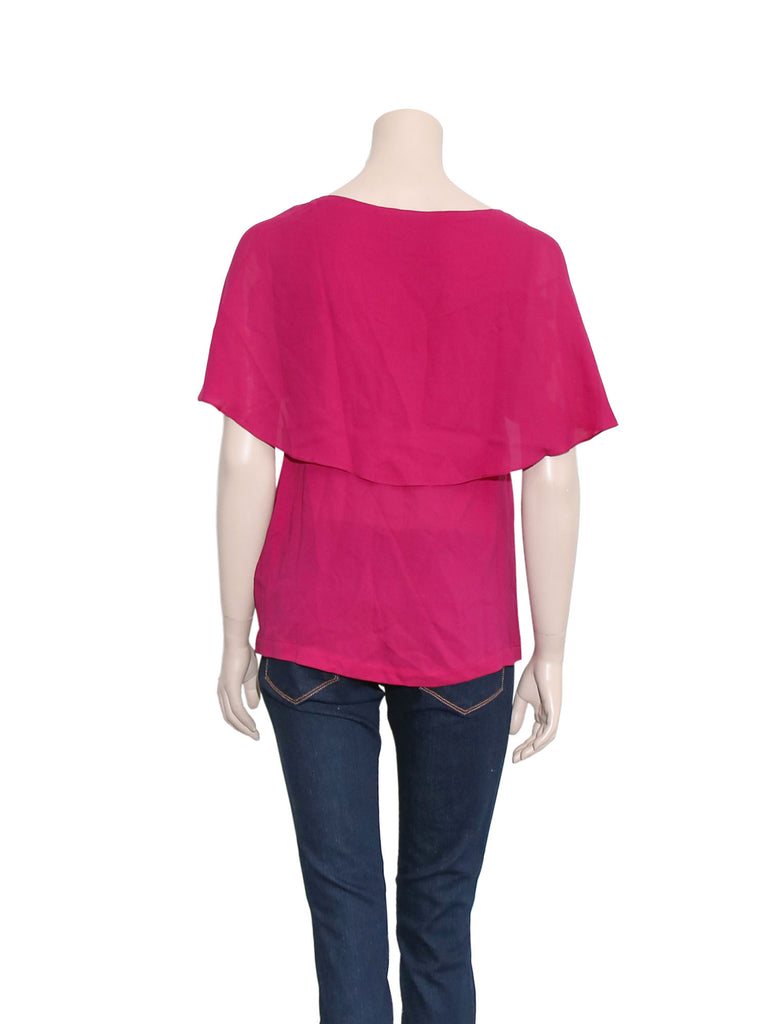 Robert Rodriguez Silk Cape Top