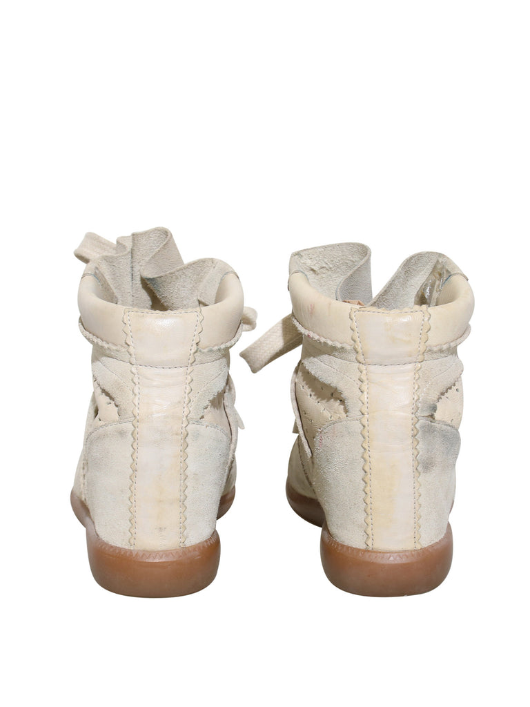 Isabel Marant Bobby Wedge Suede Sneakers