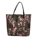 Floral Print Coated Canvas Tote