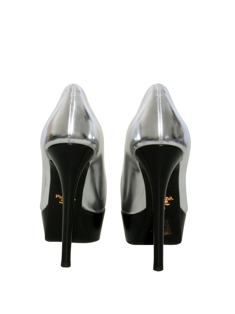Leather Platform Pumps