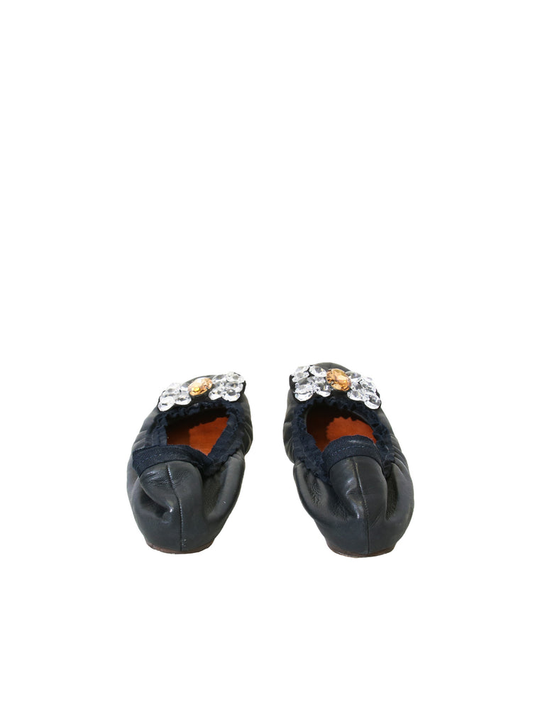 Lanvin Embellished Ballerina Flats