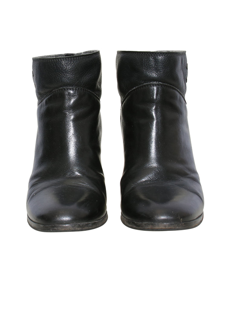 Chanel Leather Booties