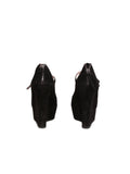 Miu Miu Suede Peep-Toe Wedge Sandals