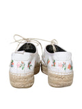 Saint Laurent Leather Floral Espadrilles