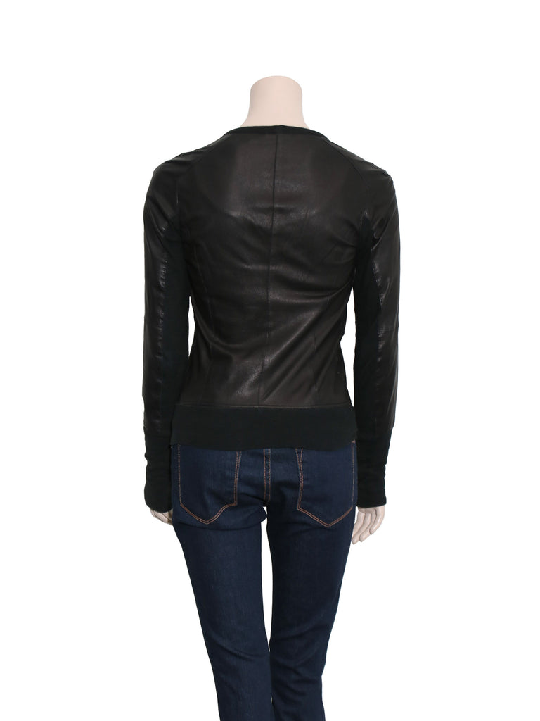 Brogden Leather Cardigan