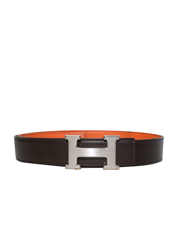 Hermes Reversible Leather H Belt