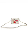New Gucci Traforata Leather Cutout Flora Shoulder Bag