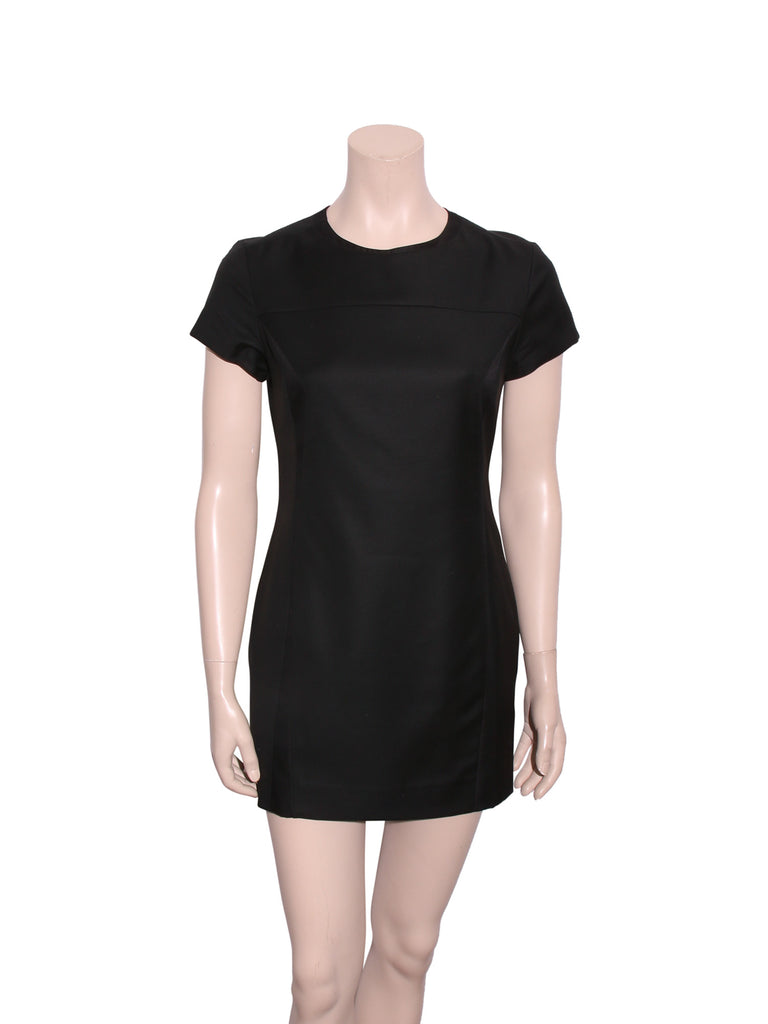 Short Sleeve Wool Dress