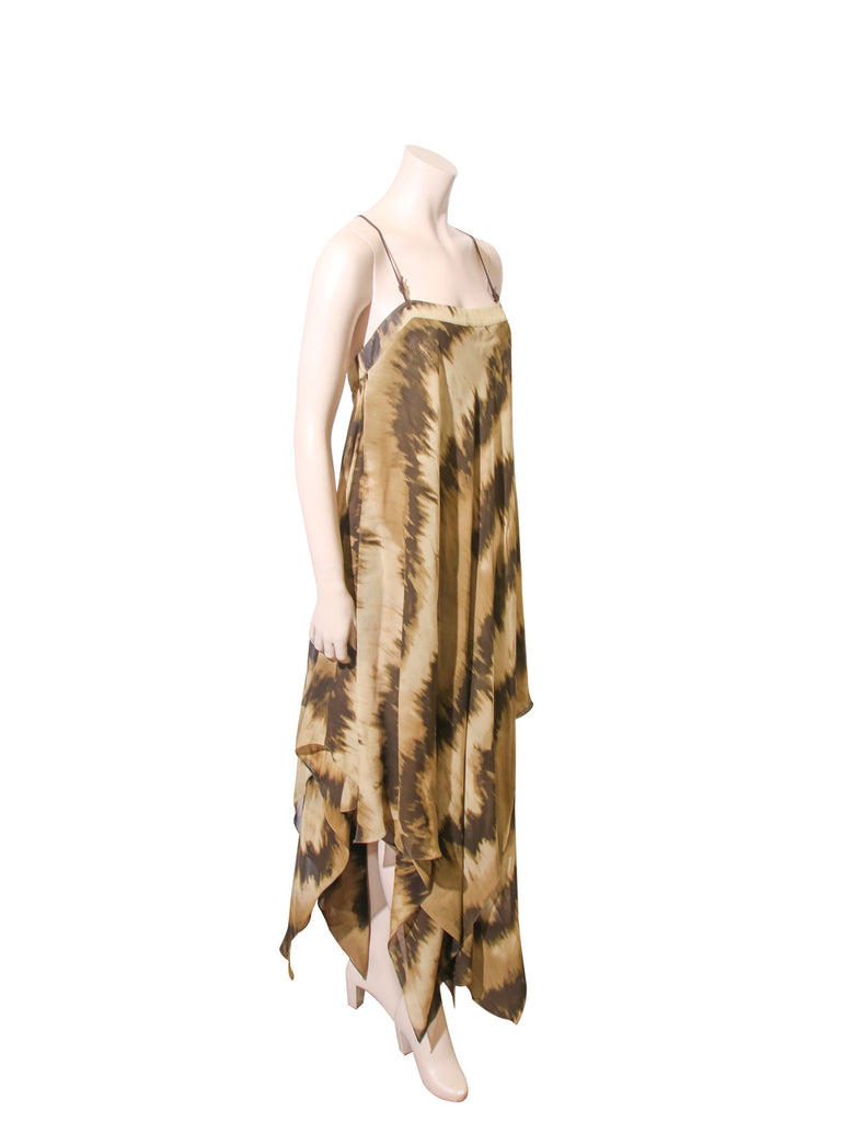 Michael Kors Printed Silk Maxi Dress