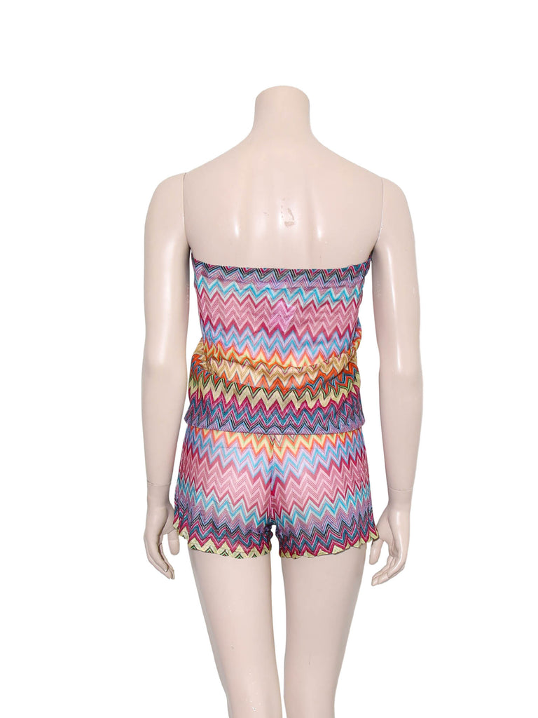 Alexis Strapless Knit Romper