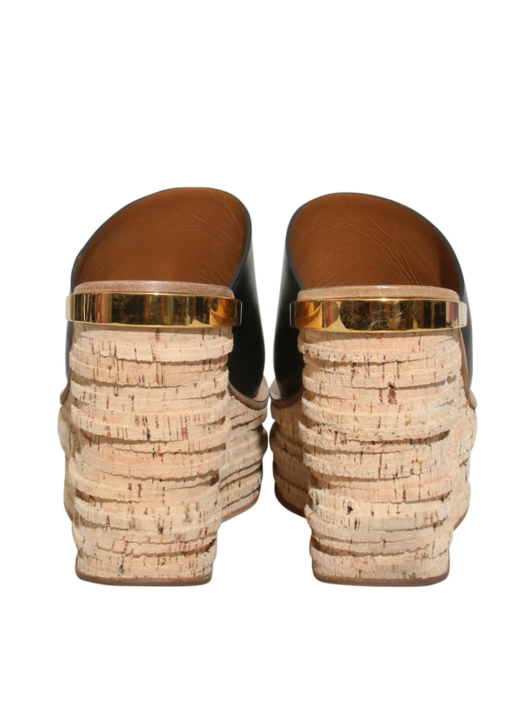 Cork wedge Slide Sandals