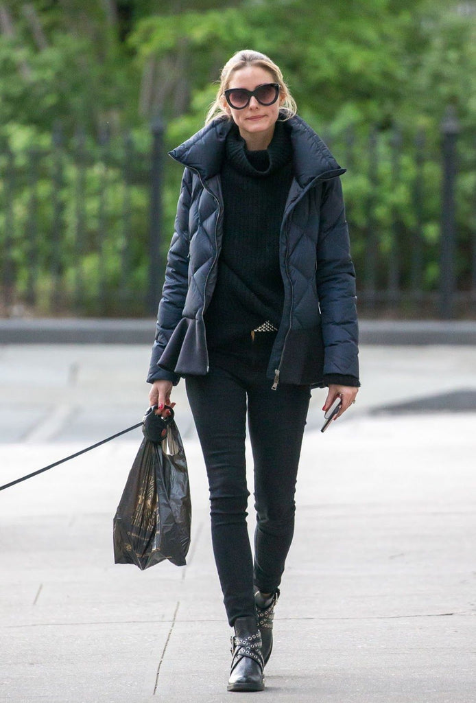 Moncler Vouglans Flounce-Hem Puffer Coat