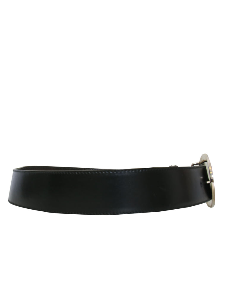 Prada Logo Leather Belt