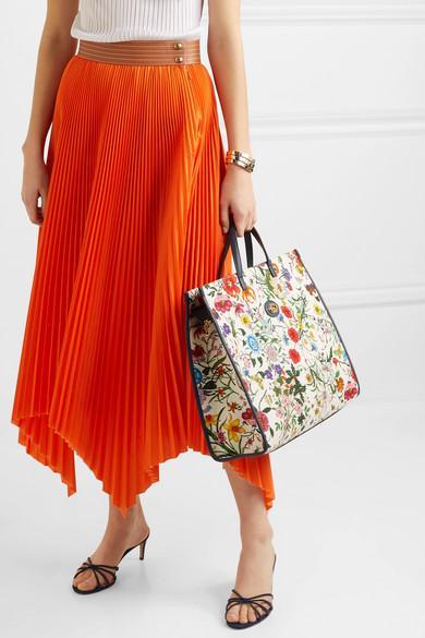 Gucci New Large Flora Canvas Tote Bag