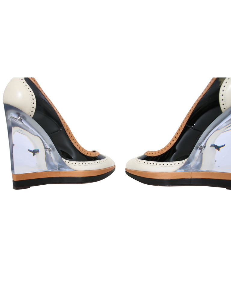 Lanvin Lucite Wedges