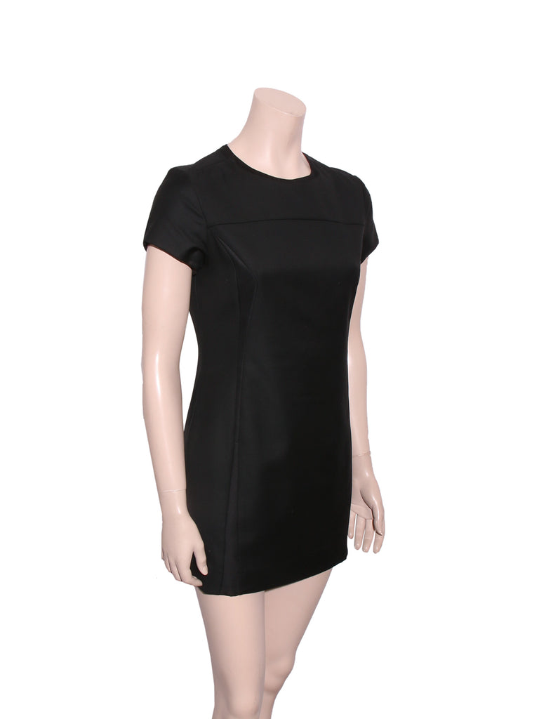 Short Sleeve Wool Dress