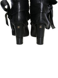 Chanel Leather Bow Boots