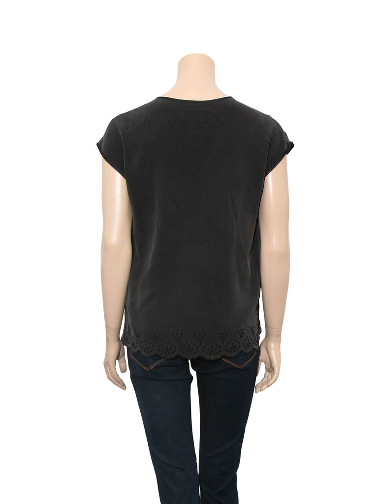 Zadig & Voltaire Silk Eyelet Top
