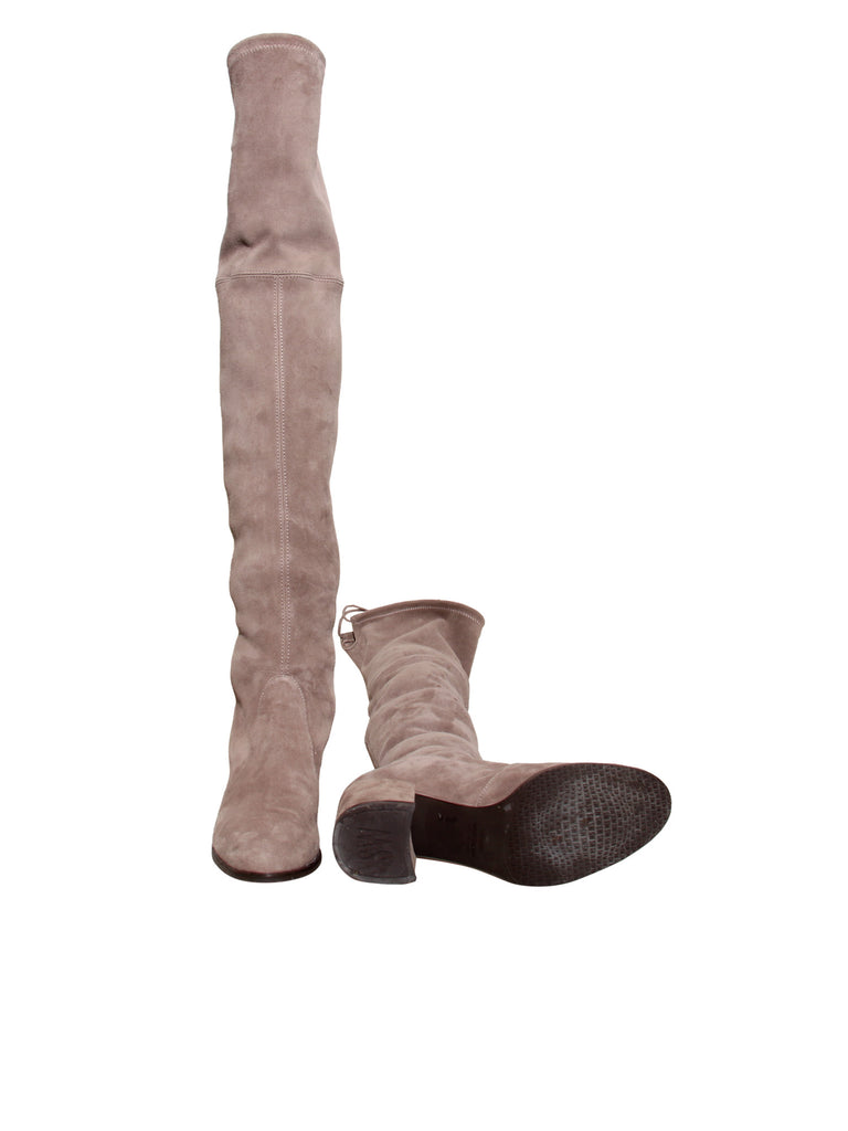 Tieland Over the Knee Stretch Suede Boots