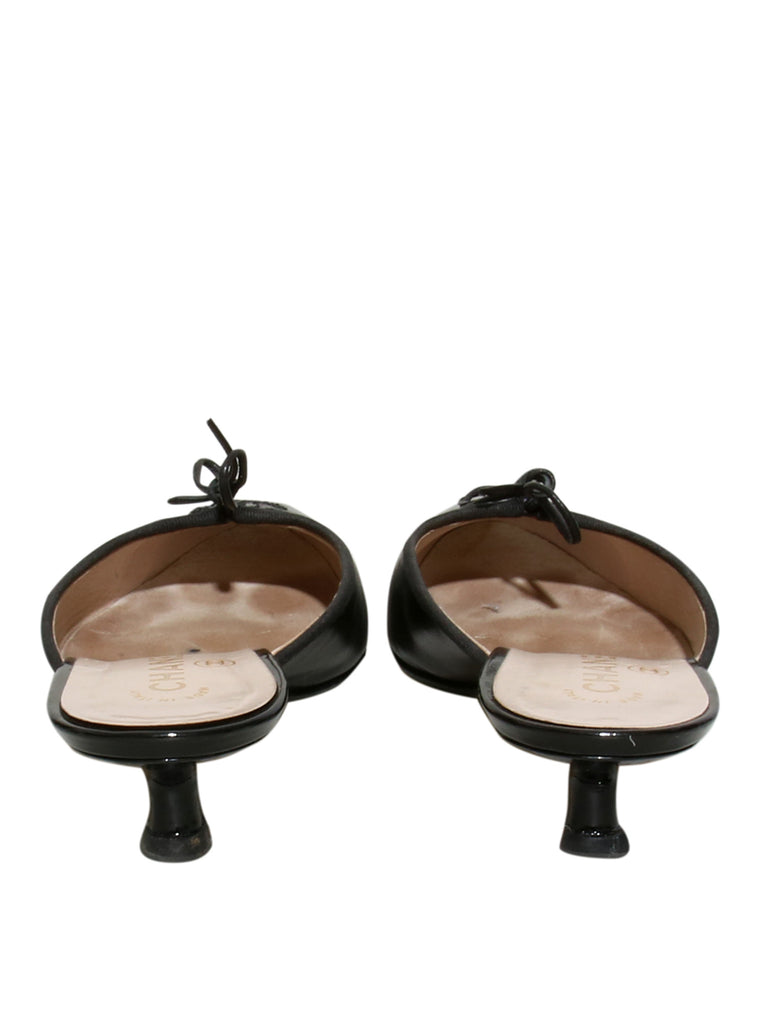 Chanel Vintage CC Logo Mules