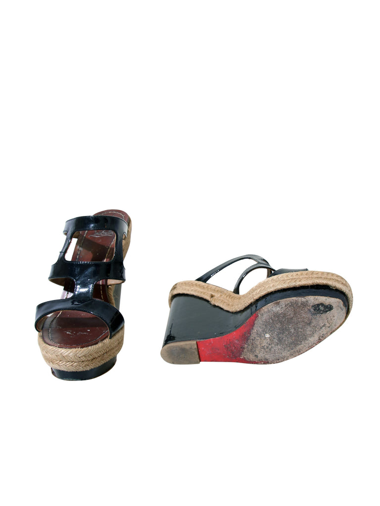 Christian Louboutin Leather Wedges