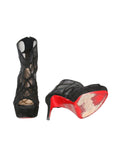 Christian Louboutin Altarakna Peep-Toe Platform Booties