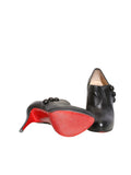 Christian Louboutin Leather Round-Toe Booties