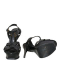 YSL Leather Tribute Sandals