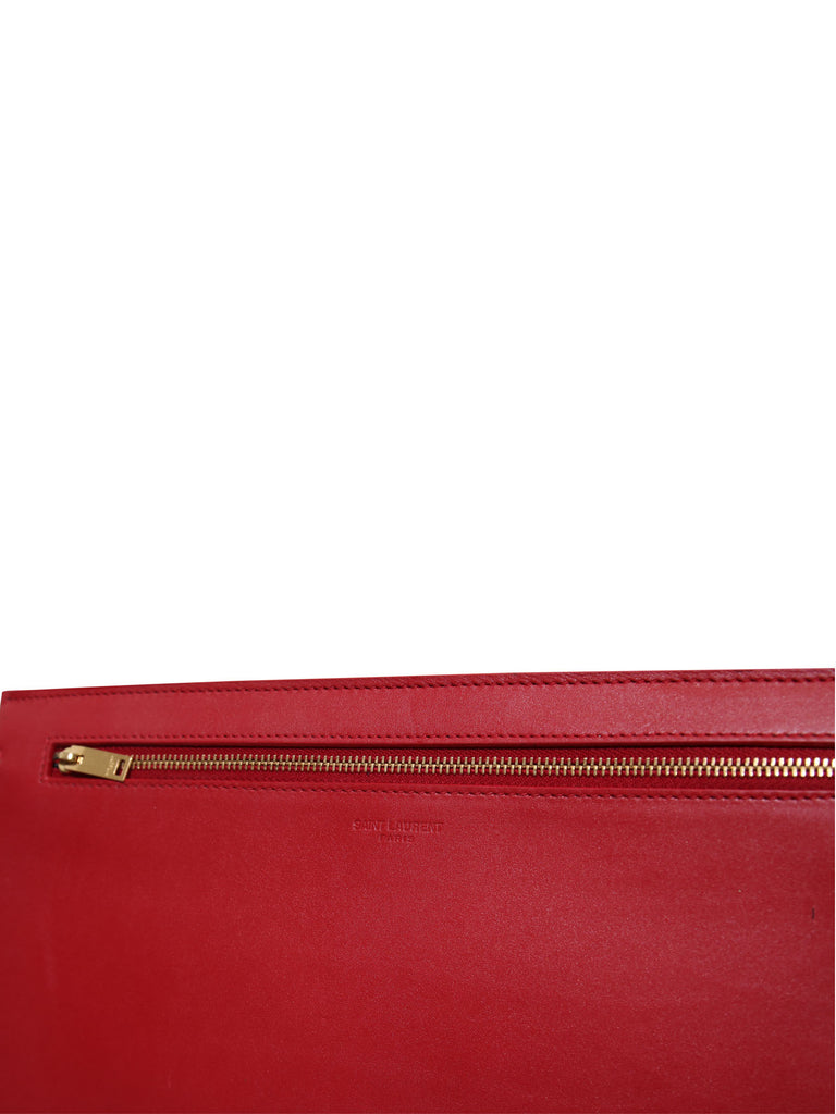 Saint Laurent Oversize Leather Clutch Bag