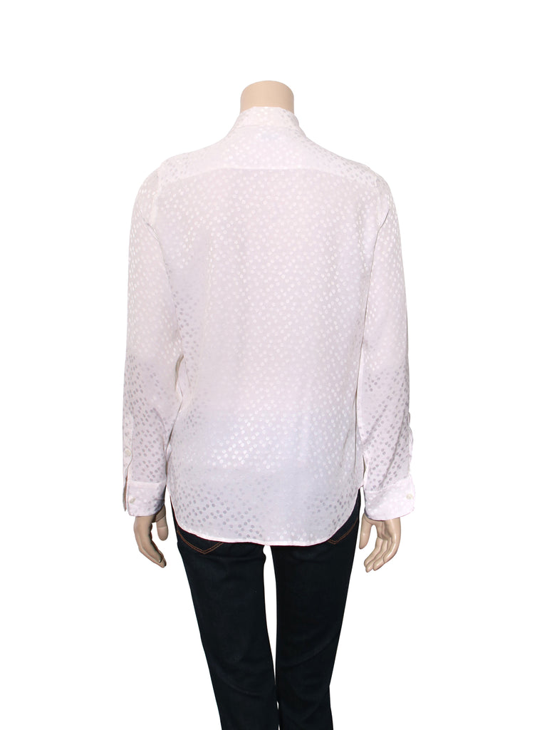 Equipment Polka Dot Silk Blouse